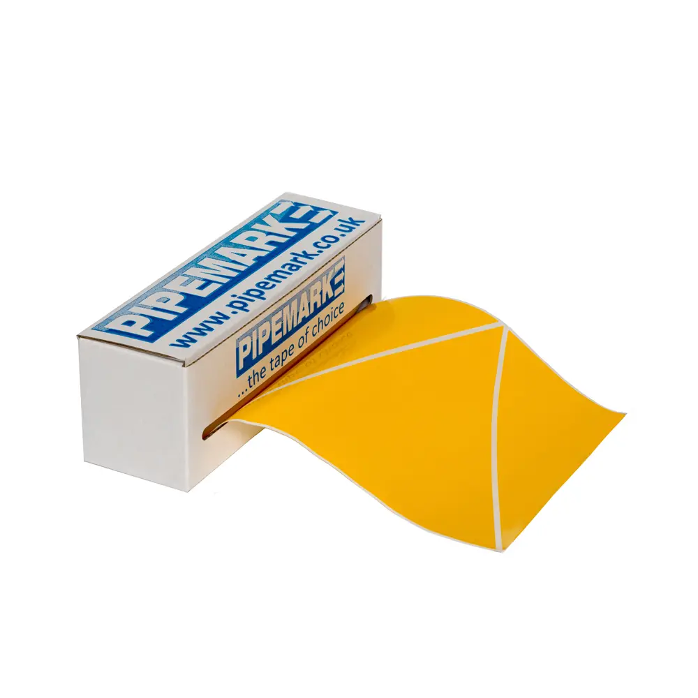 [DUCTM02BX] BOX GENERAL EXTRACT AIR/WARM AIR Yellow (DUCTM02BX)(1 BOX) (QTY-50 TRIANGLES/ ROLL)